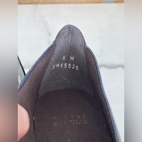 Stuart Weitzman reptile print loafer size 8 - Picture 9 of 11